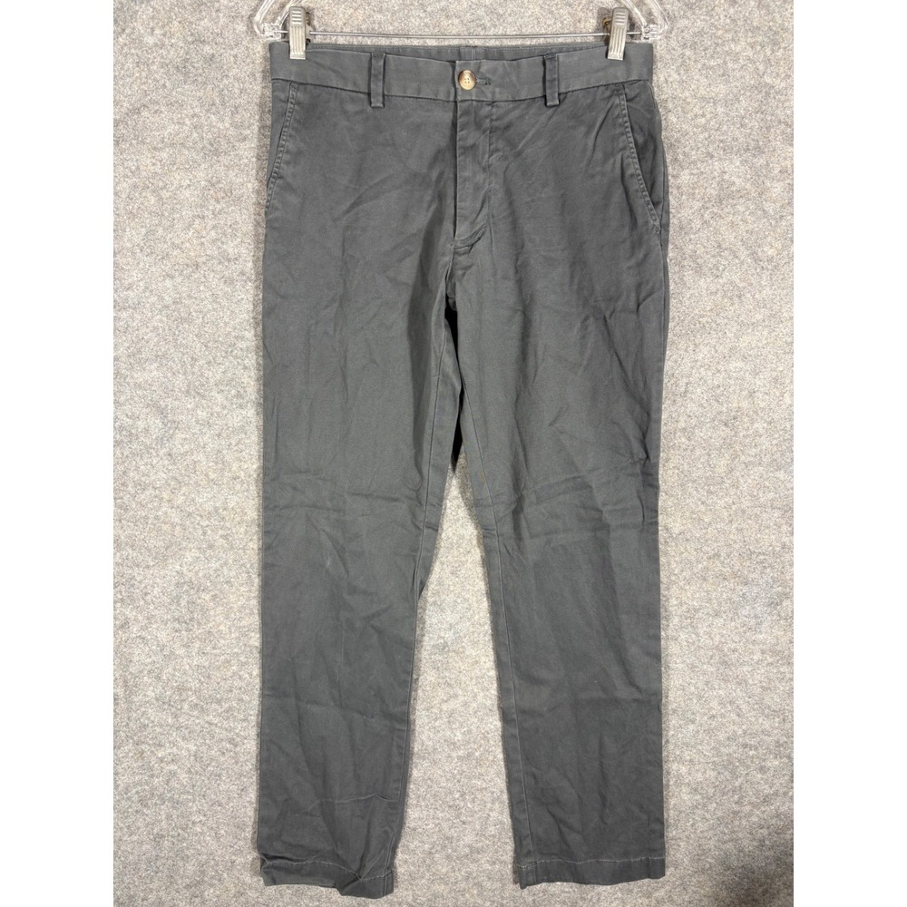 Vineyard Vines Breaker Pant Mens 30x32 Gray Cotton Blend Chinos Casual